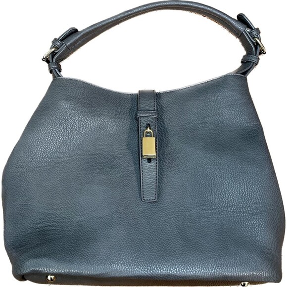 Charming Charlie | Gray Convertible Bucket Bag with Removable Pouch - Picture 1 of 12
